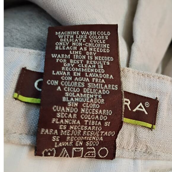 Cubavera beige linen rayon pants m drawstring resort casual beachwear relaxed - Picture 8 of 8